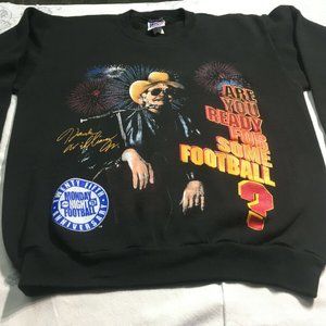 #56 Monday Night Football 25th Anniversary Hank Williams Crewneck Sweatshirt LG